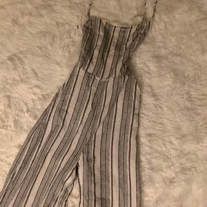 Stripped overalls.